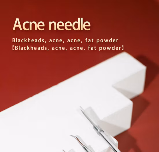 ステンレス鋼のにきびにきび除去針実用的な顔のクリーニングツール